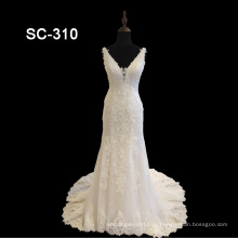 Nuevo producto de llegada al por mayor hermosa moda vestido de novia de lujo boda